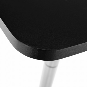 Magasság állítható bárasztal, fekete, 57x84-110 cm, FLORIAN