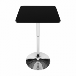 Magasság állítható bárasztal, fekete, 57x84-110 cm, FLORIAN