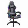 Irodai|gamer szék RGB LED háttérvilágítással, fekete, MAFIRO