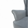 Füles fotel, világosszürke|fehér, RUFINO 2 NEW