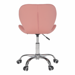 Irodai fotel, rózsaszín|króm, ARGUS NEW