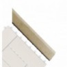 G21 Cumaru átvezető profil a WPC burkolócsempékhez, 38,5 x 7,5 cm sarok (jobb)