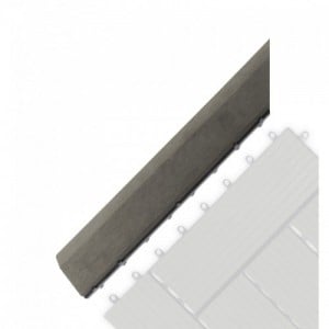 G21 Incana átvezető profil a WPC burkolócsempékhez, 38,5 x 7,5 cm sarok (bal)