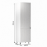 Hűtőgép szekrény, fehér|sosna andersen, jobbos, PROVANCE D60R