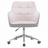 Irodai szék, Velvet szövet rózsaszín|szürke, FELTON NEW