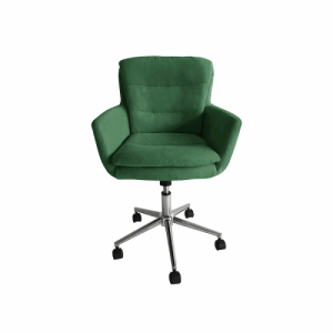 Irodai szék, anyag smaragd|króm, KAILA