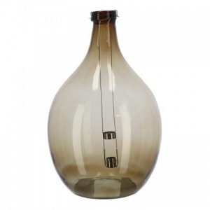 1db Lámpás újrahasznosított üvegből, kivehető gyertyatartóval, 51 cm, 3 féle