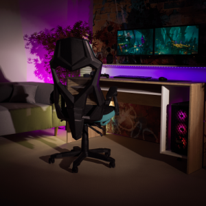 Irodai|gamer szék, fekete|neomint, JORIK NEW