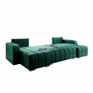 Univerzális ülőgarnitúra, smaragd, PORIMA U