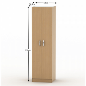 2 ajtós akasztós szekrény, bükk, BETTY NEW 2 BE02-004-00