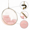 Függő fotel, átlátszó|arany|rózsaszín, BUBBLE TYP 1