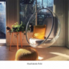 Függő fotel, átlátszó|arany|fehér, BUBBLE TYP 1