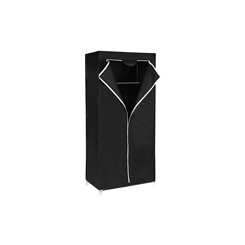 Fekete, Bézs ruhásszekrény 75 x 45 x 160 cm