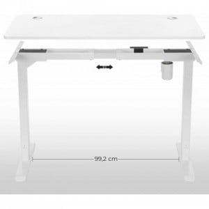 Elektromos íróasztal lap, elektromos álló íróasztalhoz, CSAK LAP | Fehér