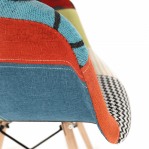 Fotel, patchwork|bükk, TOBO 3  NEW