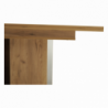 Étkezőasztal, tölgy craft arany|grafit szürke, 155-204x86 cm, FIDEL