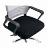 Irodai szék, háló szürkésbarna TAUPE|szövet fekete, APOLO 2 NEW