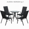 Rakásolható szék, sötétszürke|fekete, ALDERA