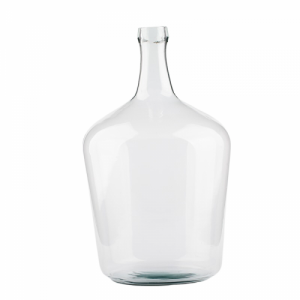 Üveg demizson, váza, dekorációs kiegészítő, 10 literes