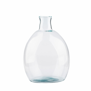 Üveg váza, dekorációs kiegészítő, 6,5 literes