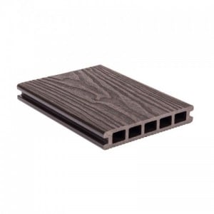 G21 kültéri burkolólap, 2,5 x 14,8 x 300 cm, Dark Wood, WPC