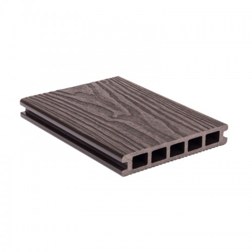 G21 kültéri burkolólap 2,5 x 14,8 x 400 cm, Dark Wood, WPC