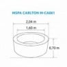 Marimex MSPA Carlton M-CA061  felfújható pezsgőfürdő