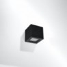 Fali lámpa kerámia LEO fekete