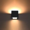 Fali lámpa kerámia LEO fekete