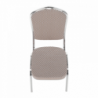 Rákásolható szék,  bézs|minta|króm, ZINA 3 NEW