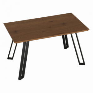 Étkezőasztal, tölgy|fekete, 140x83 cm, PEDAL