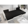 Univerzális ülőgarnitúra, fekete|fehér|szürke, TRIPOLIS U