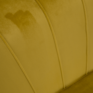 Pad Art-deco stílusban, mustár színűVelvet anyag|gold chróm-arany, NOBLIN