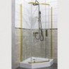 Kora 90 Gold szögletes nyílóajtós zuhanykabin