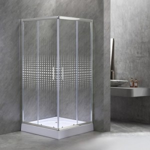 Spirit Mátrix 90x90 cm-es szögletes zuhanykabin, erősített akril zuhanytálcával