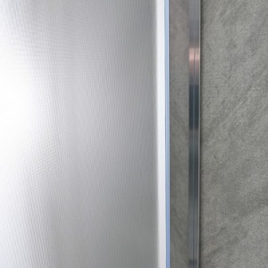 Spirit Matt 80x80x180 cm-es íves zuhanykabin, zuhanytálca nélkül