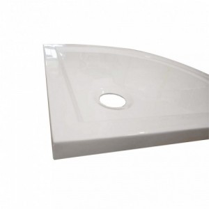 Modena Slim íves alacsony akril zuhanytálca 90x90x5,5 cm-es méretben
