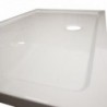 Modena Slim aszimmetrikus szögletes akril zuhanytálca, 80x100x5,5 cm-es méretben