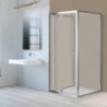 Flexi falsíkra szerelhető aszimmetrikus zuhanykabin 80x90 cm zuhanytálca nélkül