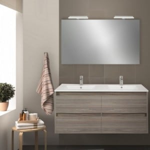 Porto Prime 120 komplett fürdőszoba bútor rauna szil színben