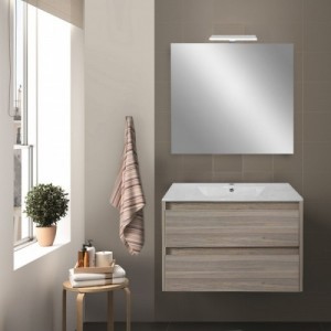 Porto Prime 80 komplett fürdőszoba bútor rauna szil színben
