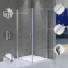 MONICA90 Monica szögletes nyílóajtós zuhanykabin, 90x90x190 cm