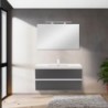 Vario Forte 100 alsó szekrény mosdóval fehér-antracit
