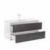 Vario Forte 100 komplett fürdőszoba bútor fehér-antracit