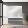 Vario Forte 120 alsó szekrény mosdóval fehér-antracit