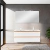 Vario Forte 120 alsó szekrény mosdóval tölgy-fehér