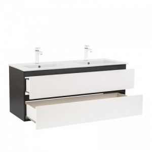 Vario Forte 120 komplett fürdőszoba bútor antracit-fehér