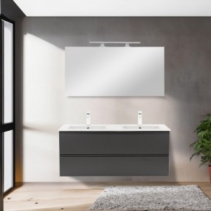 Vario Forte 120 komplett fürdőszoba bútor antracit-antracit