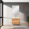 Vario Forte 60 komplett fürdőszoba bútor fehér-tölgy