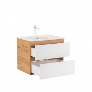 Vario Forte 60 komplett fürdőszoba bútor tölgy-fehér
